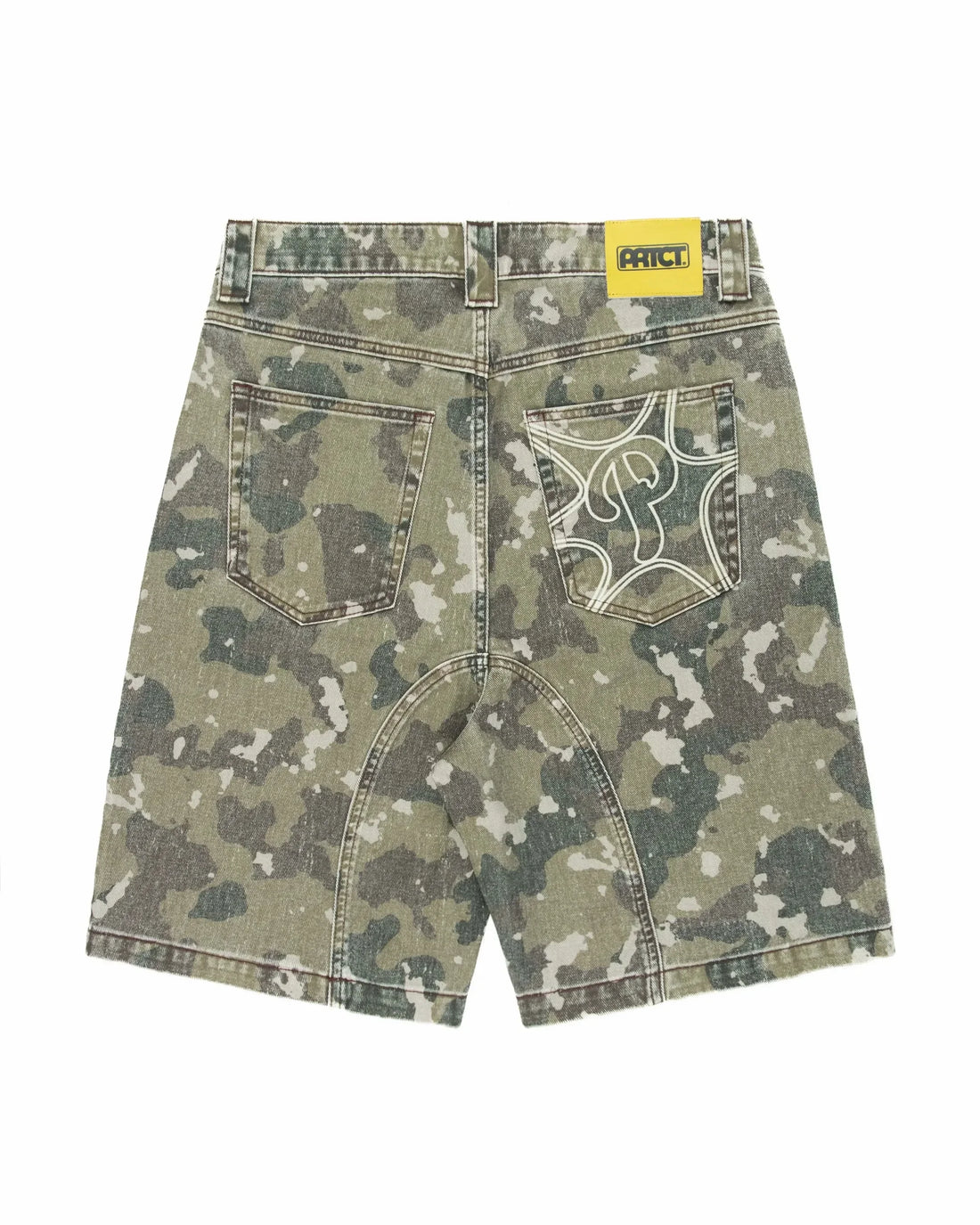 American Retro Camouflage Denim Shorts