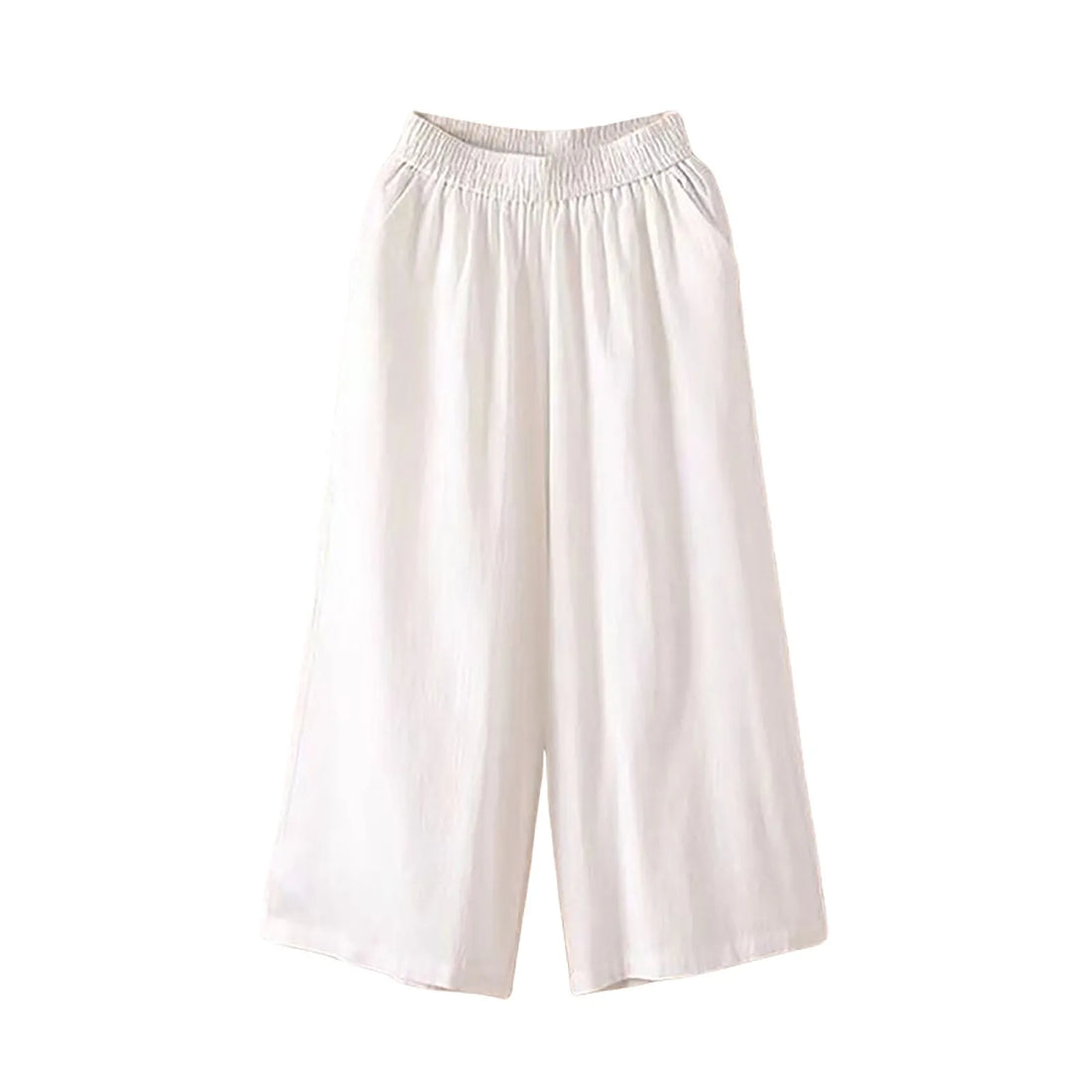 Casual and Versatile Lazy Style Wide Leg Pants With Pockets