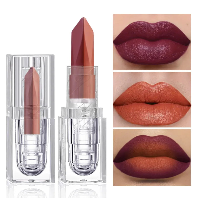 Two-tone Lipstick Pearl Matte Lasting Waterproof