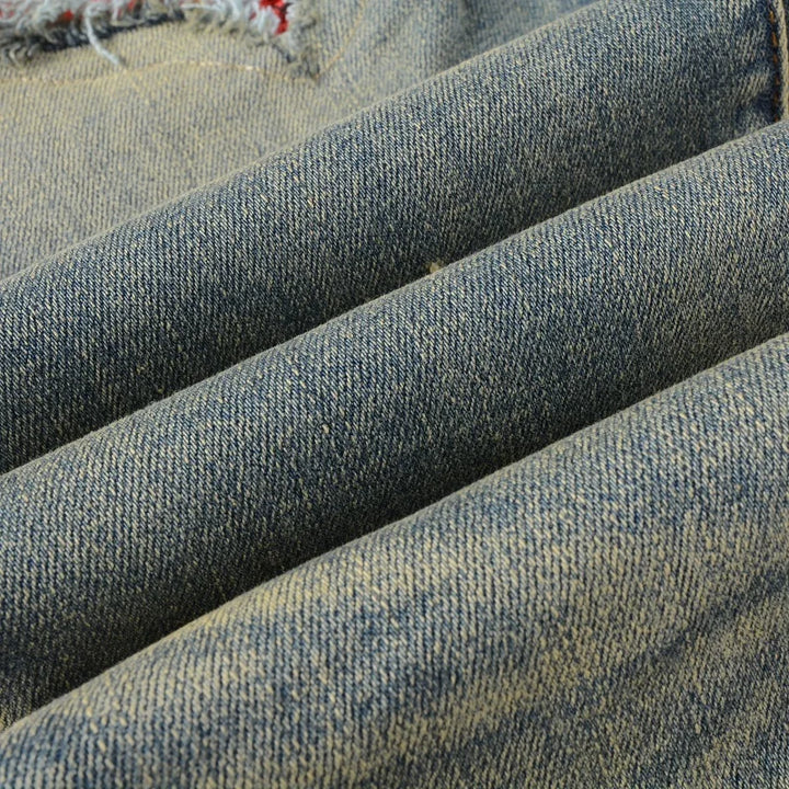 Amiri Men Patch Stretch Denim Jeans Streetwear