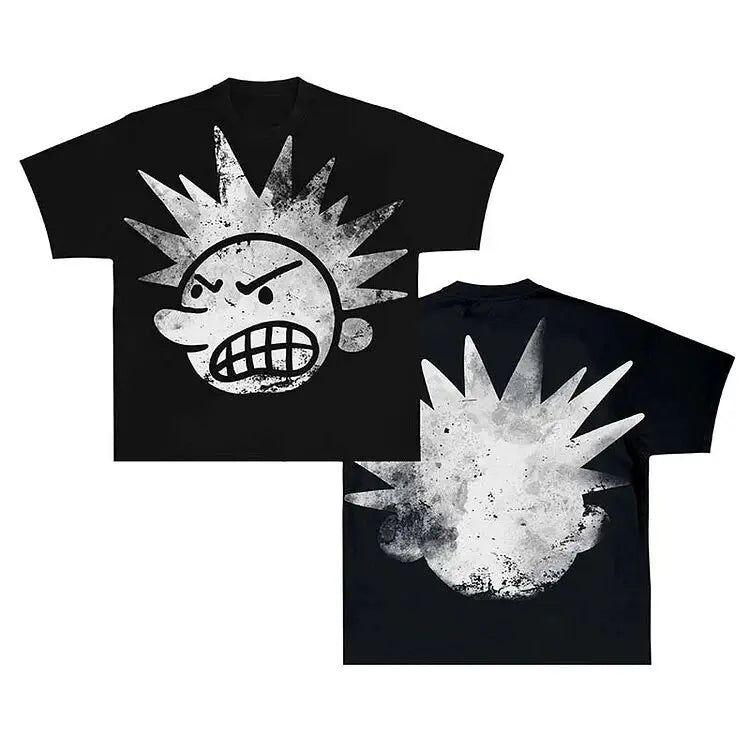 Street wear T-shirt Men's Hip Hop 100% cotton breathable short sleeve