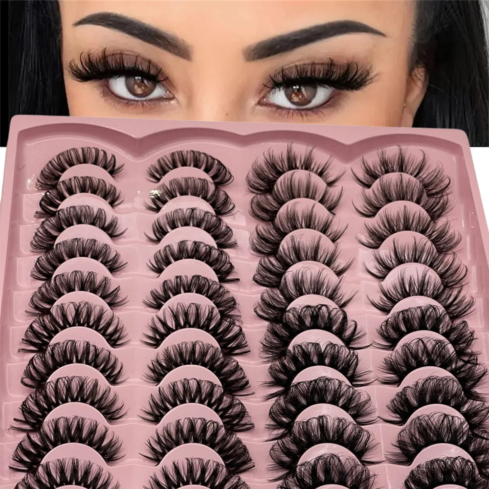 20 pairs Dramatic Volume 3D Eyelashes for Natural Looking Eyelash Extensions and Makeup