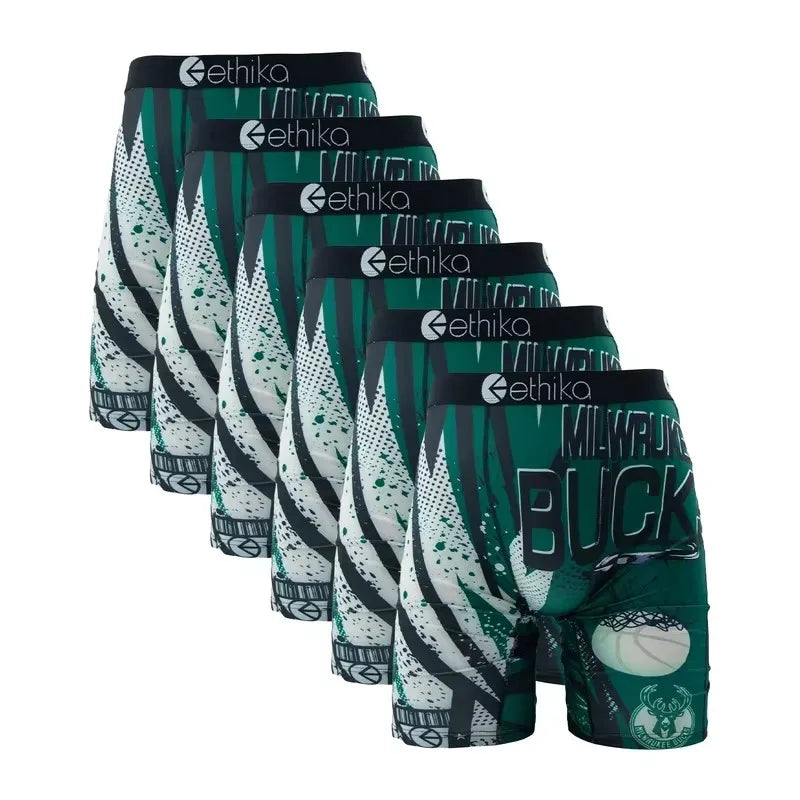 6Pcs ETHIKA Sexy Men Underwear Boxer