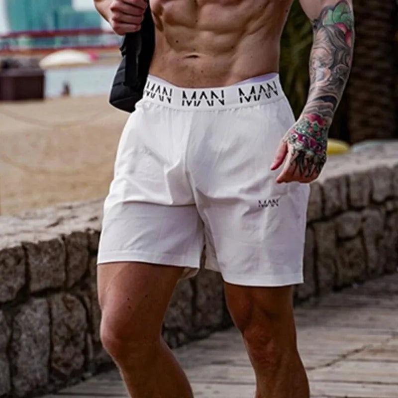 Summer New Men Short Bodybuilding Sweatpants Fitness Exercise Training