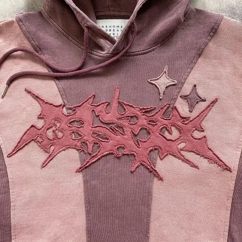 Sweatshirt retro  design hoodie women 2025 winter hip hop