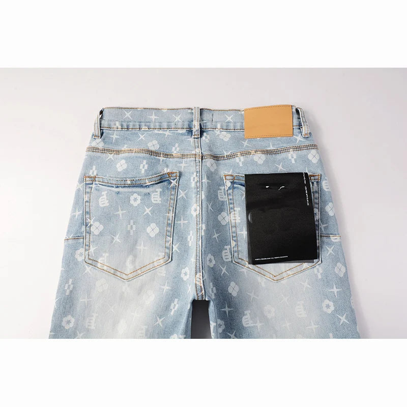 American Men's High Street Distressed  Stretch Skinny Jeans Pants