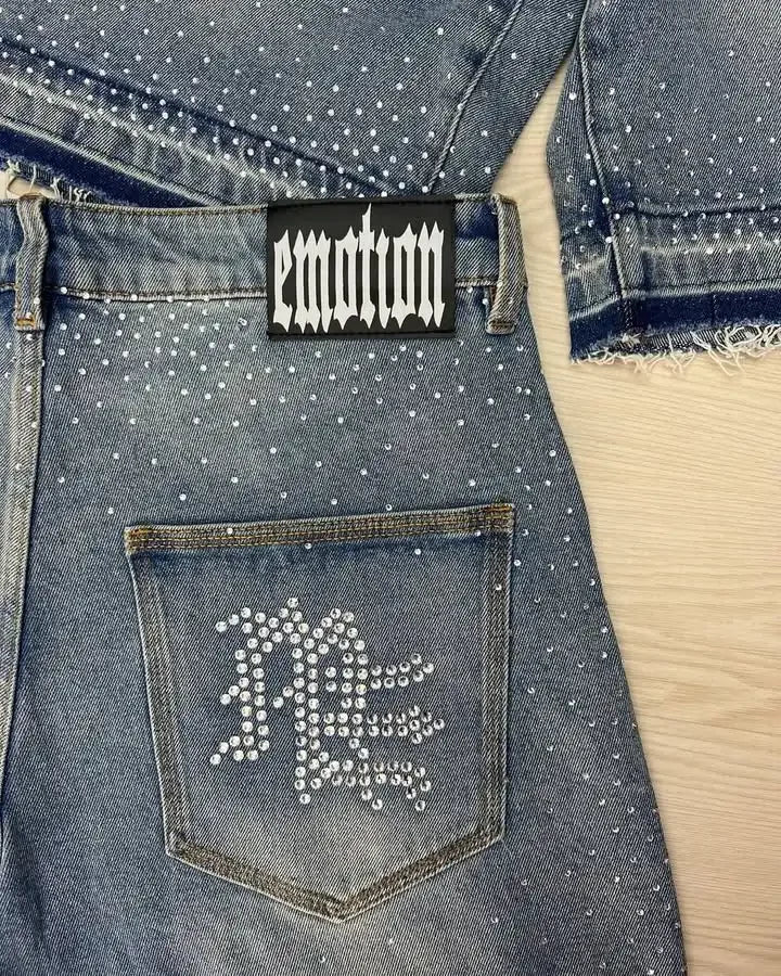 Retro Designer Denim Shorts Hip Hop