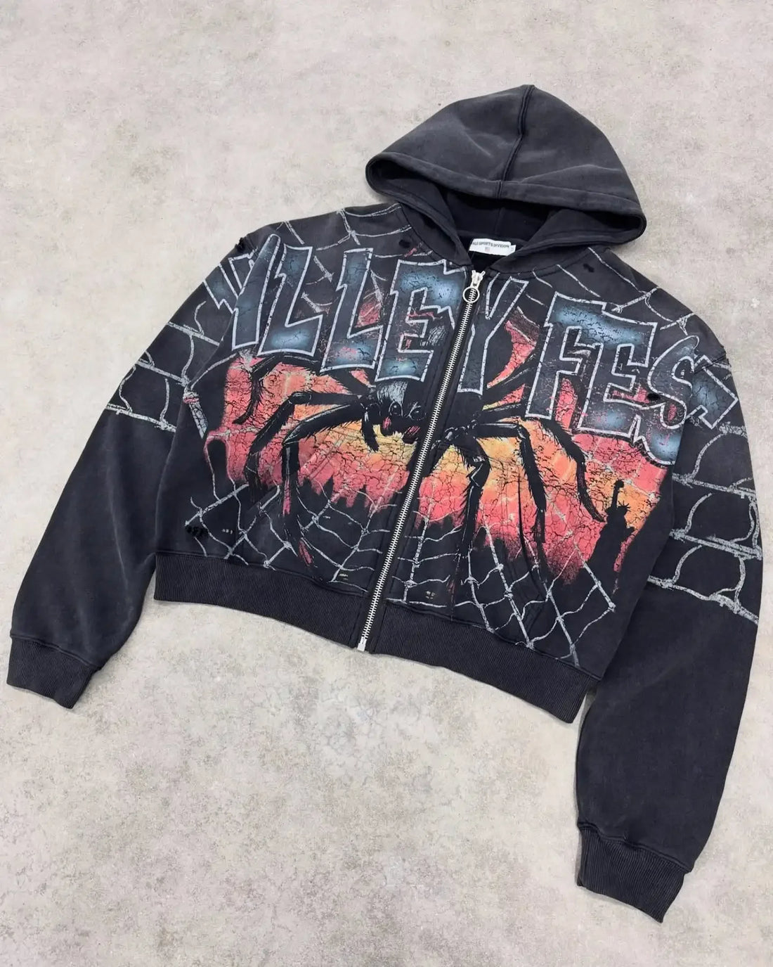 Streetwear heavy water washing zip hoodies casual goth sweatshirts Men And women clothing