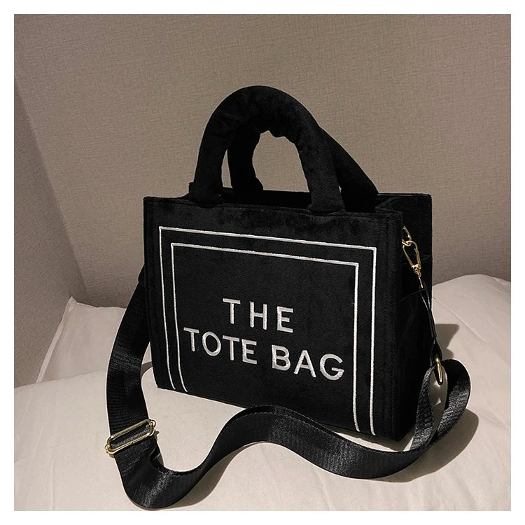 Tote Bag Handbag Female Square Stylish Soft Shoulder Bags