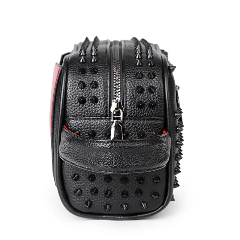 Fashion Rivet Design Men Bag High Quality PU Leather Clutch Bags