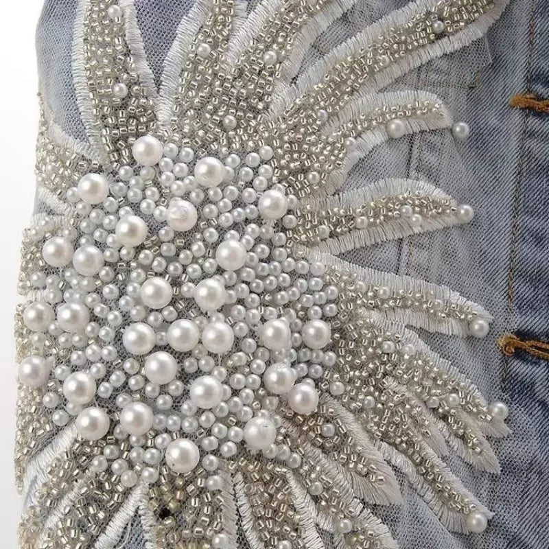 Denim Vest 2025 New spring  Sleeveless Jacket