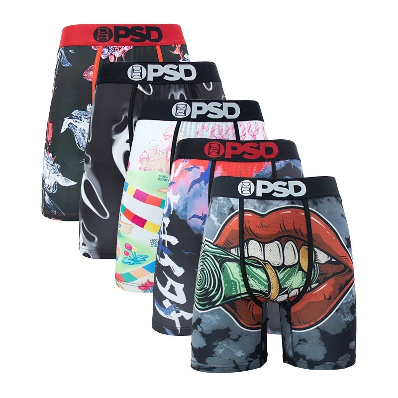 4Pcs PSD Men Underwear Boxers Breathable