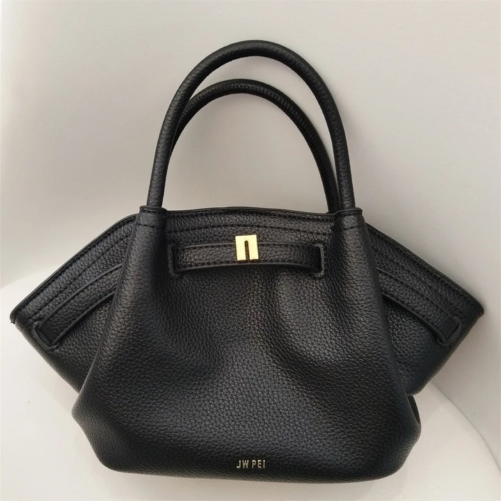 JW PEI 2025 New Women's Canvas Crossbody Shoulder Leather Tote Bag Handbag