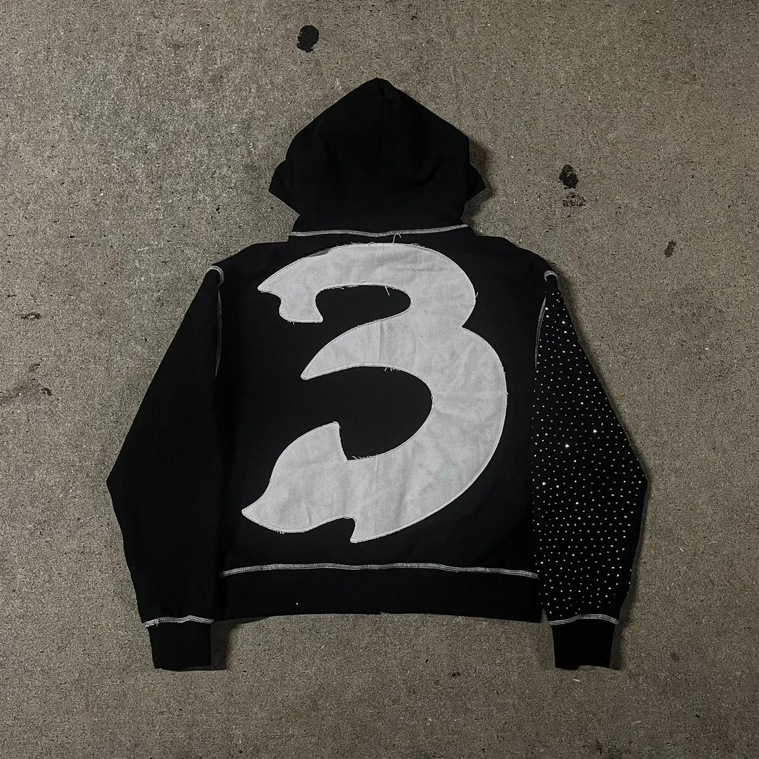 2025 Streetwear Designer Retro Men Oversized Hoodie
