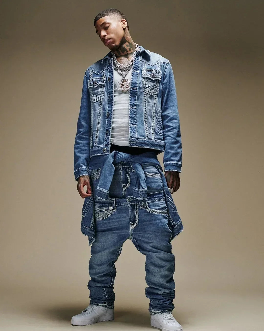 True Religion Denim Pants Trouser Hip Hop High Street Wear