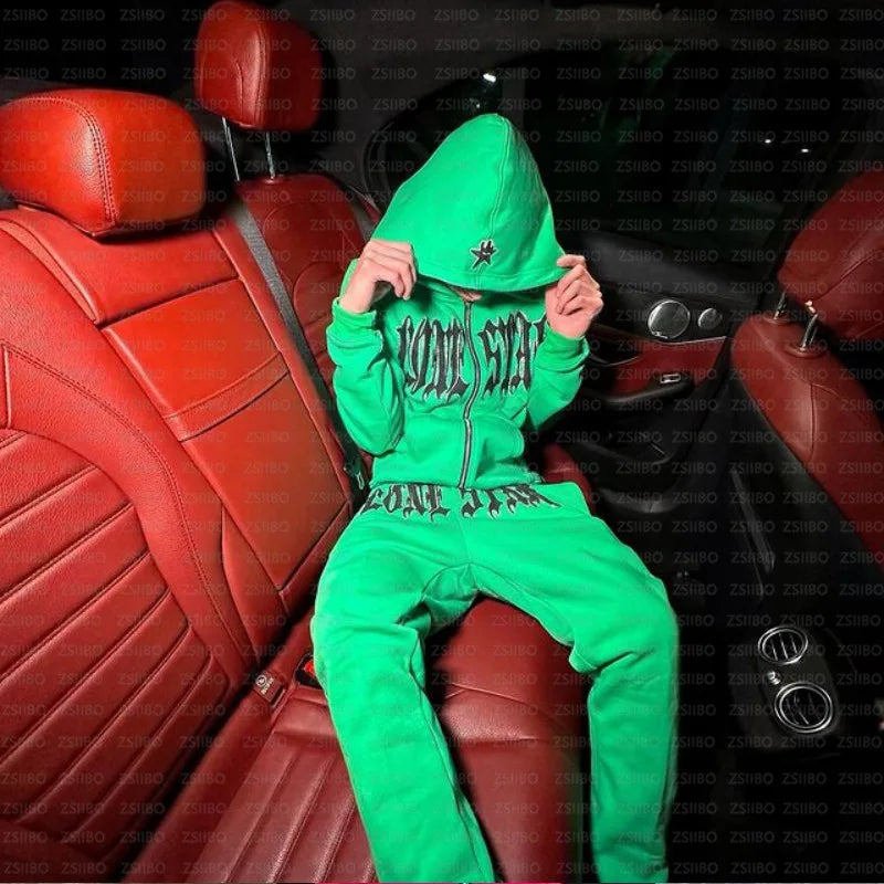 Foreign trade hip-hop hooded sweatshirt hot stamping diamond Designer