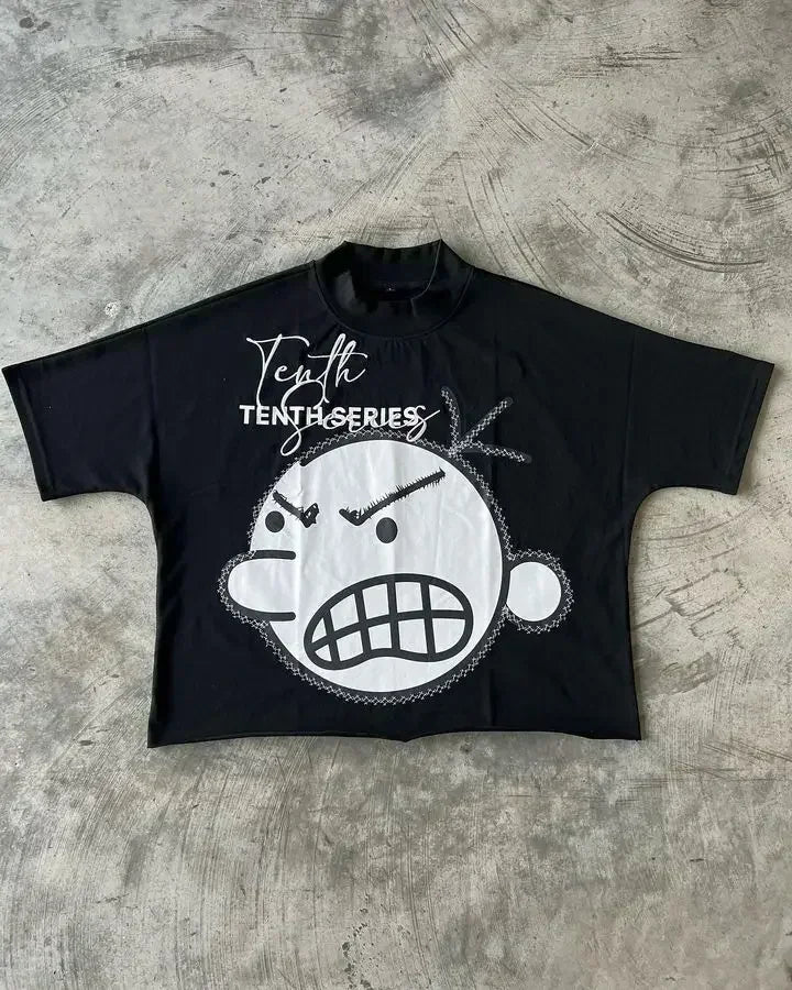 Streetwear T-Shirt Hip Hop Punk Rock Oversized Mens And Womens