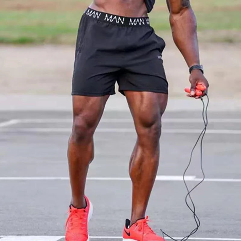 Summer New Men Short Bodybuilding Sweatpants Fitness Exercise Training