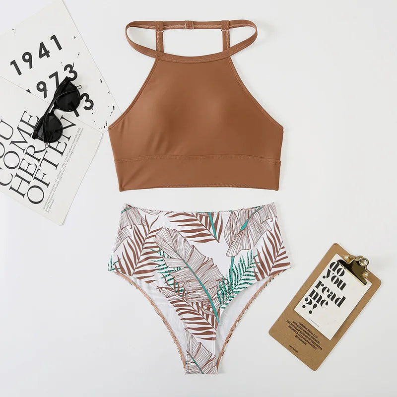 2025 Leaf Swimwear Women Skinny One Piece Swimsuit Biquini