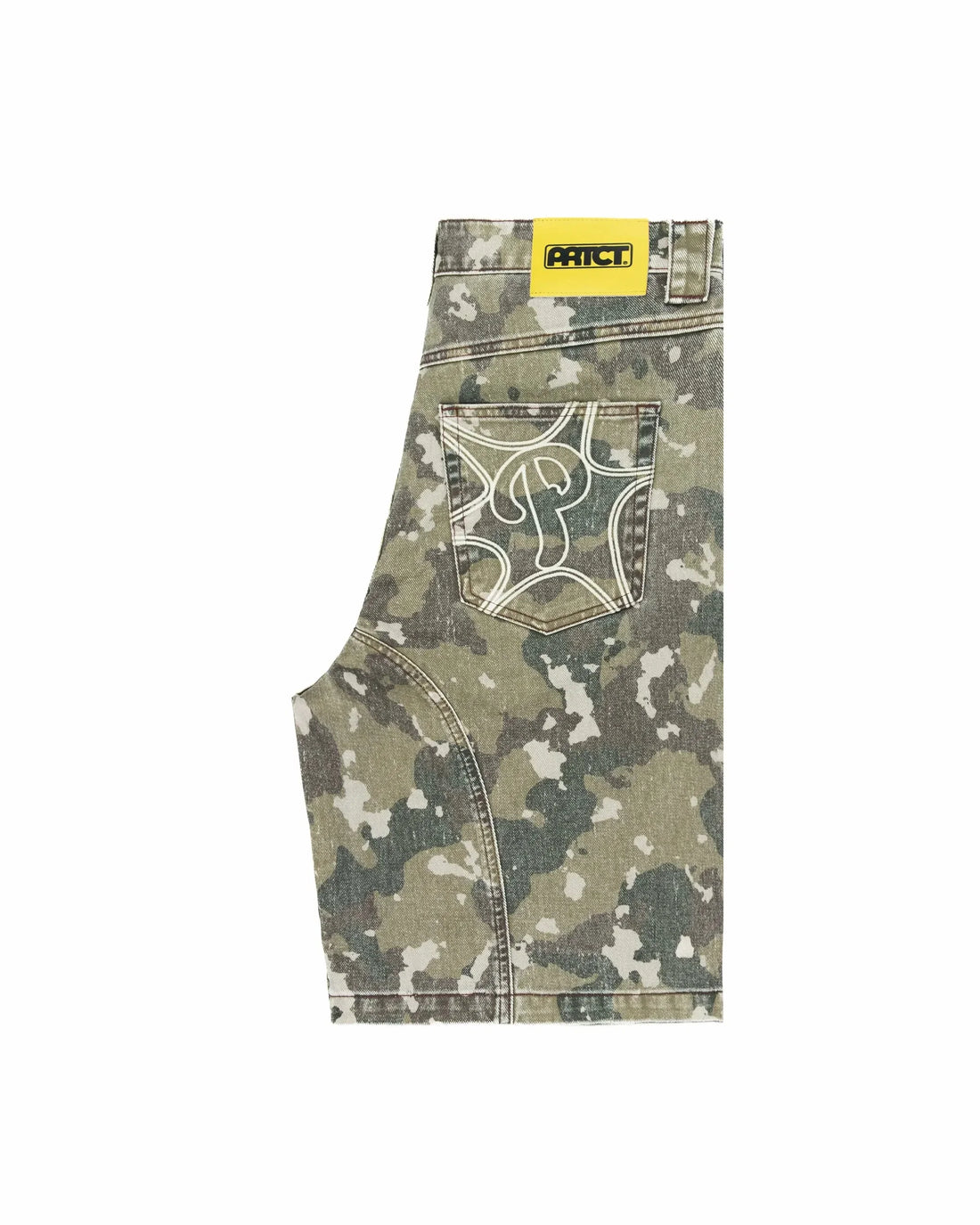 American Retro Camouflage Denim Shorts