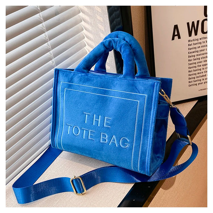Tote Bag Handbag Female Square Stylish Soft Shoulder Bags