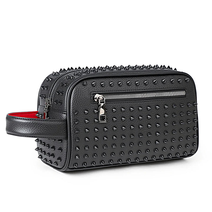 Fashion Rivet Design Men Bag High Quality PU Leather Clutch Bags