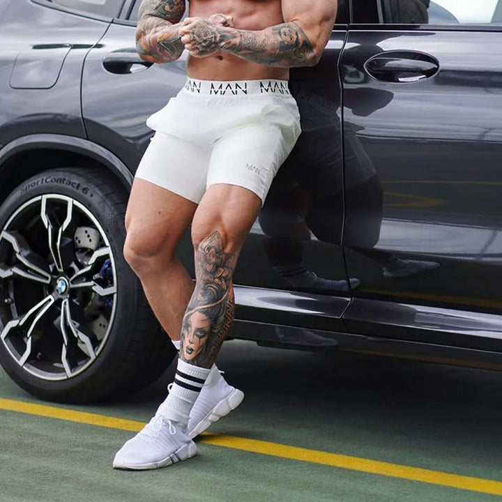 Summer New Men Short Bodybuilding Sweatpants Fitness Exercise Training