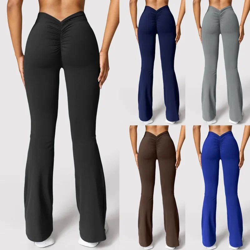 Gym Pants Solid Slim Latin Dance Trousers