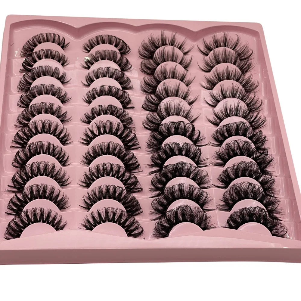 20 pairs Dramatic Volume 3D Eyelashes for Natural Looking Eyelash Extensions and Makeup