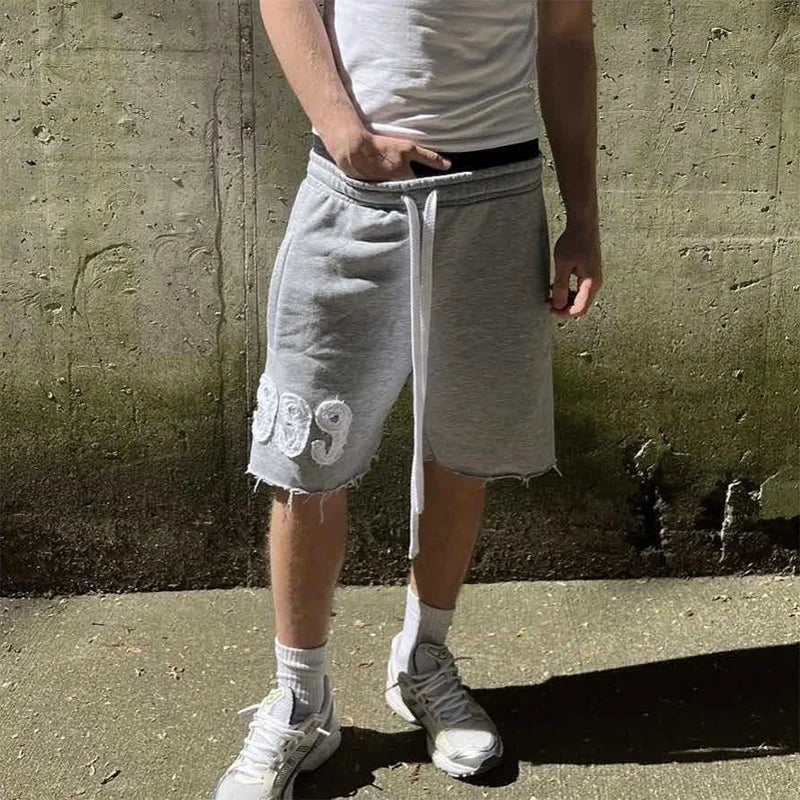 Men's 2025 Summer Hight Street Hip Hop Punk streetwear Shorts Retro 999