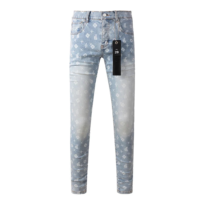 American Men's High Street Distressed  Stretch Skinny Jeans Pants