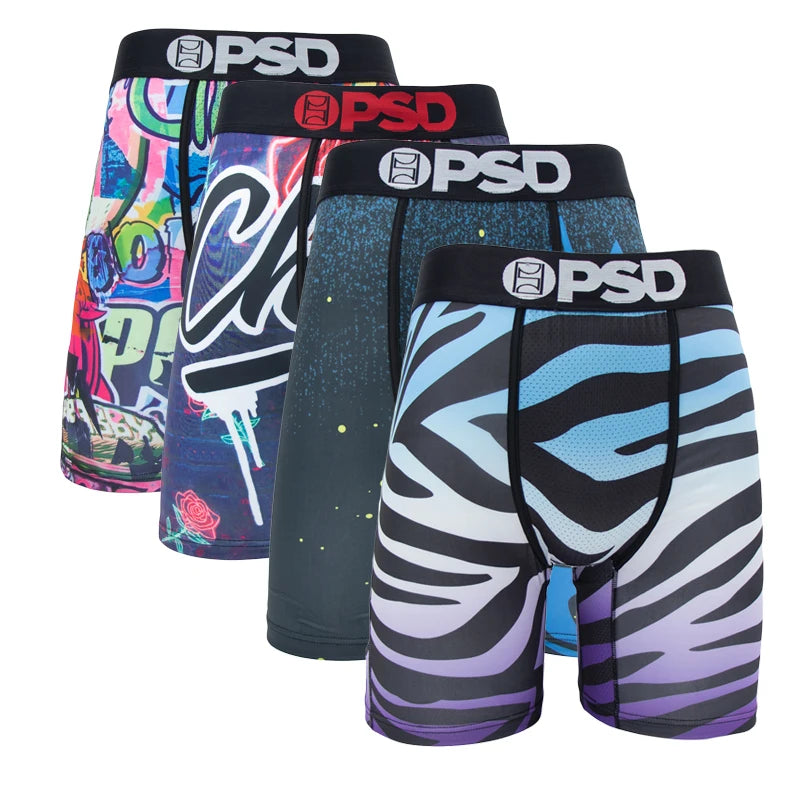 4Pcs PSD Sexy Men Underwear Boxer