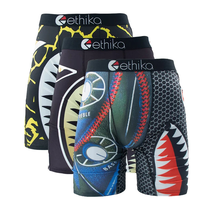 ETHIKA 3Pcs Men Underwear Boxers