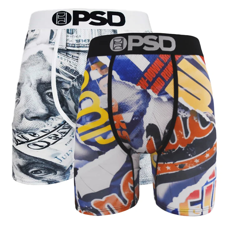2PCS Men's Active Swim Boxer
