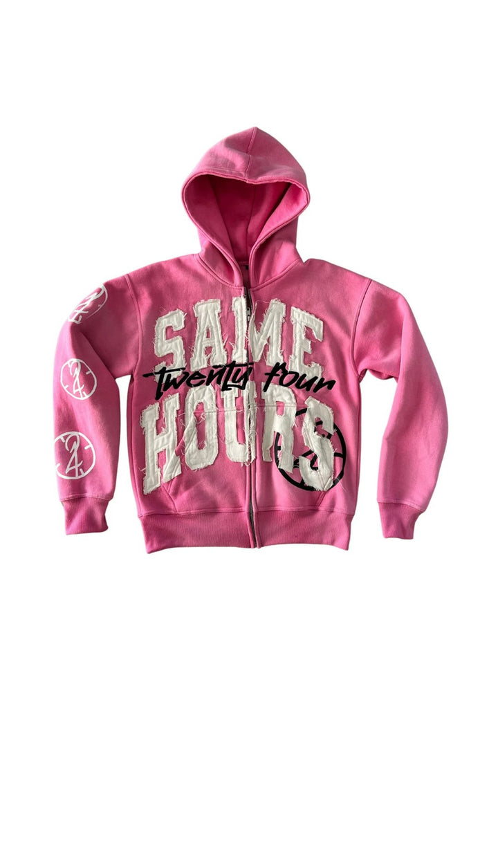 Hip-hop Trendy Streetwear American Retro Zipper Hoodie Men's Oversized Sweatshirt