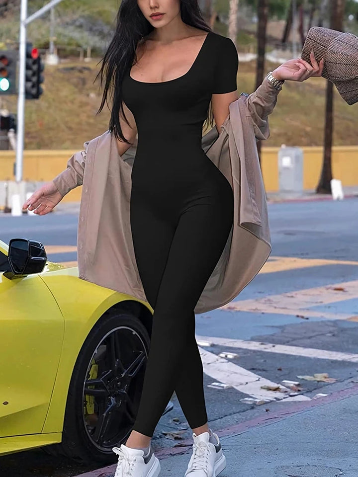 Women's Rompers Sleeve Skinny Bodycon Jumpsuits Sports Fitness