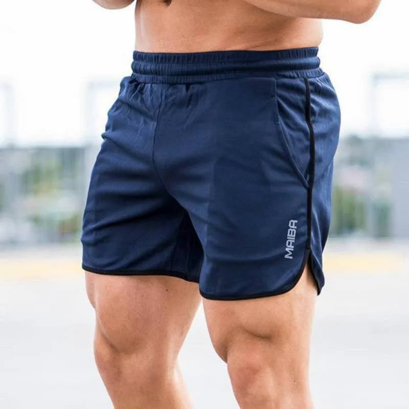 New Fitness Breathable Sports Running Shorts Summer Slim Training Quarter Pants 2025