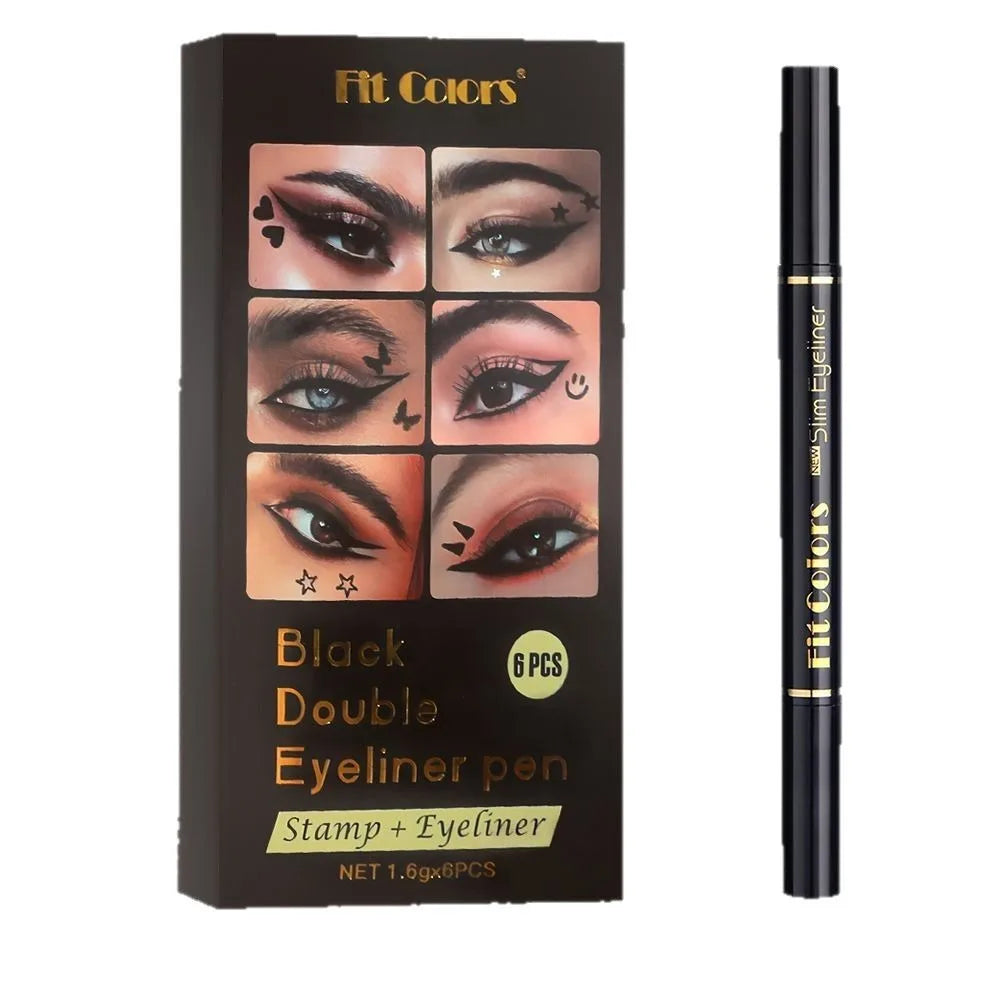 6PCS Stamp Liquid Eyeliner Set Waterproof Fast Dry