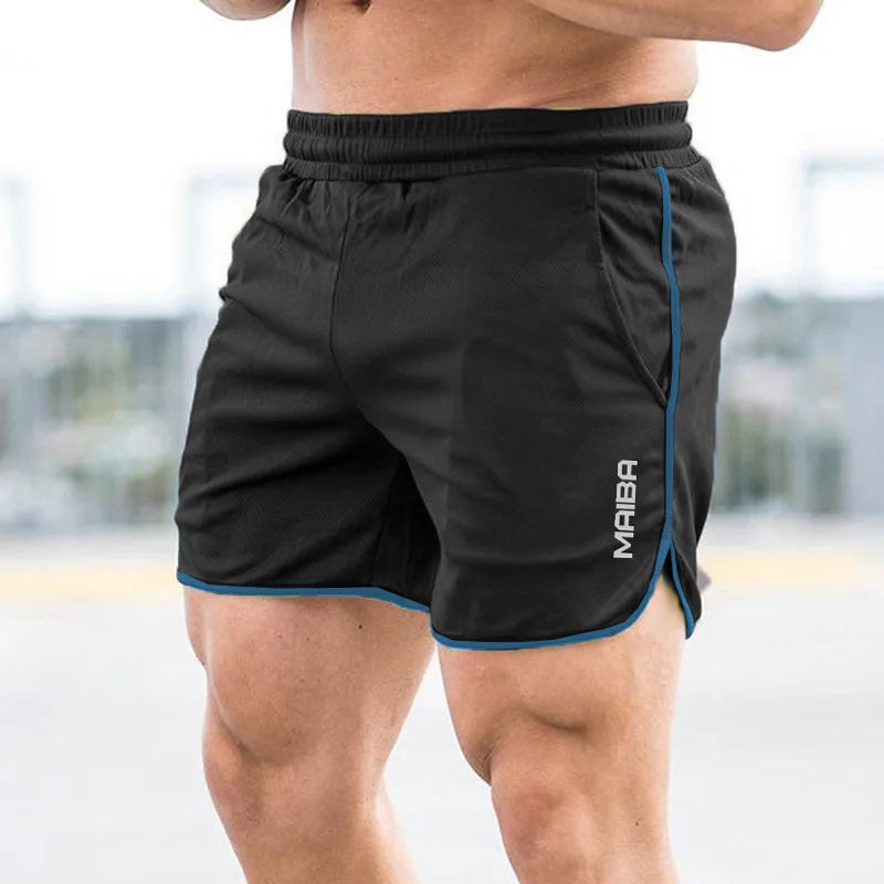 New Fitness Breathable Sports Running Shorts Summer Slim Training Quarter Pants 2025