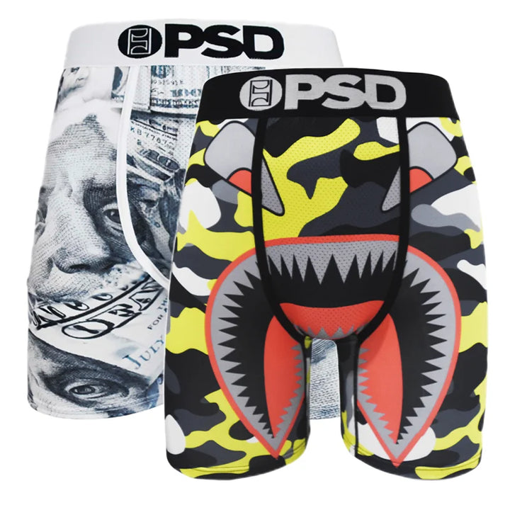 2PCS Men's Active Swim Boxer
