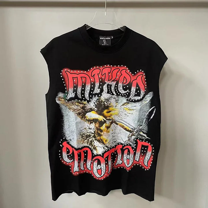 High Street Oversized Angel Baby Top Men And Women Summer Classic MIXED EMOTION