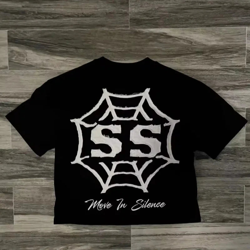 Oversized T-Short-sleeved Men And Women Hip-hop Retro Loose Casual T-shirts