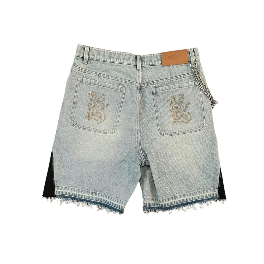 Hip hop cartoon graphics retro denim casual shorts street