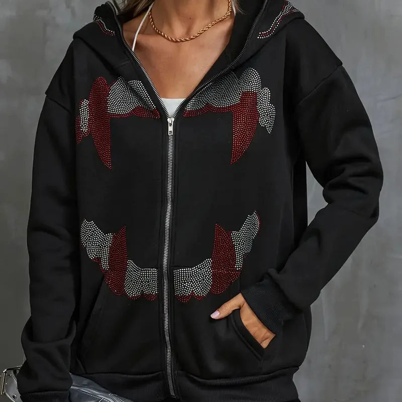 Hoodies Long Sleeve Coat Sweatshirt Jacket Streetwear