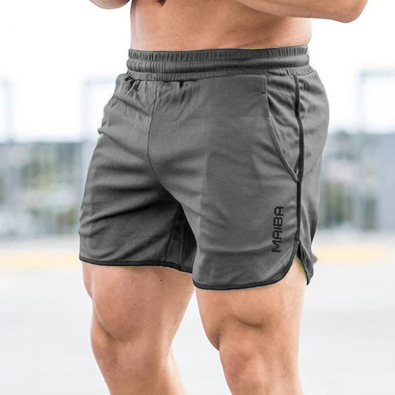 New Fitness Breathable Sports Running Shorts Summer Slim Training Quarter Pants 2025