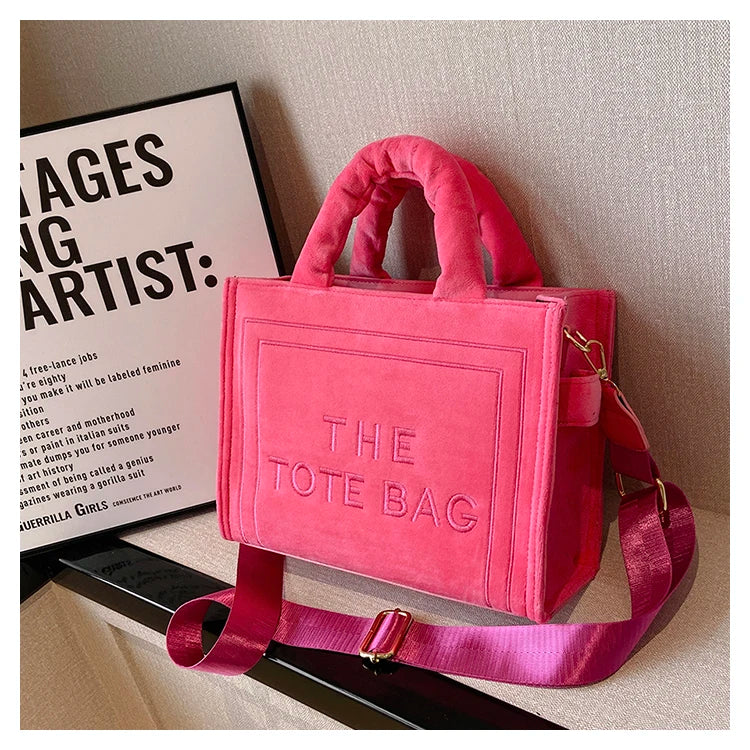 Tote Bag Handbag Female Square Stylish Soft Shoulder Bags