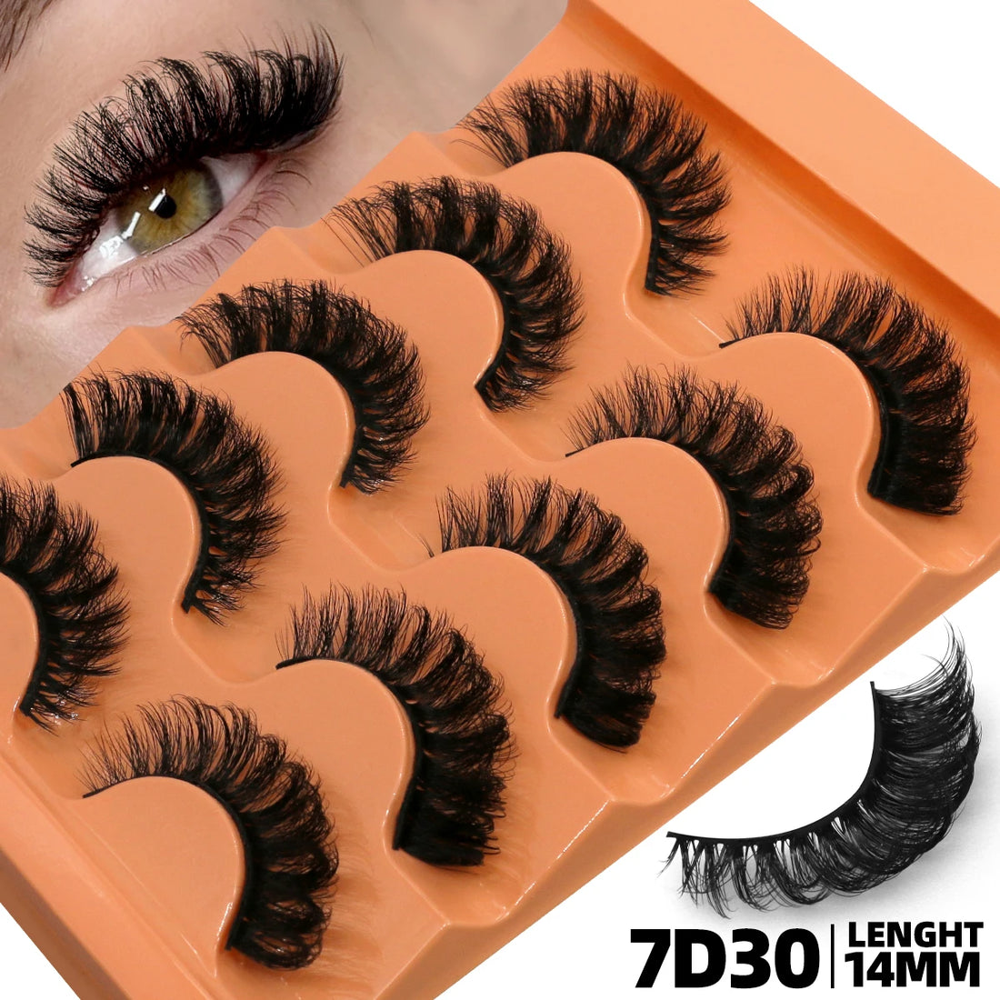 GROINNEYA Strip Lashes Extensions Thick Soft Curly Lashes Makeup