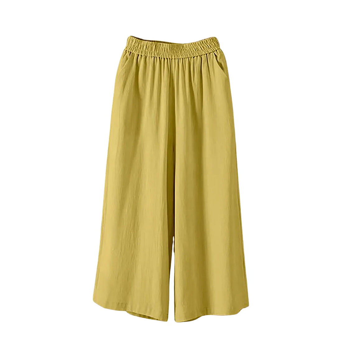 Casual and Versatile Lazy Style Wide Leg Pants With Pockets