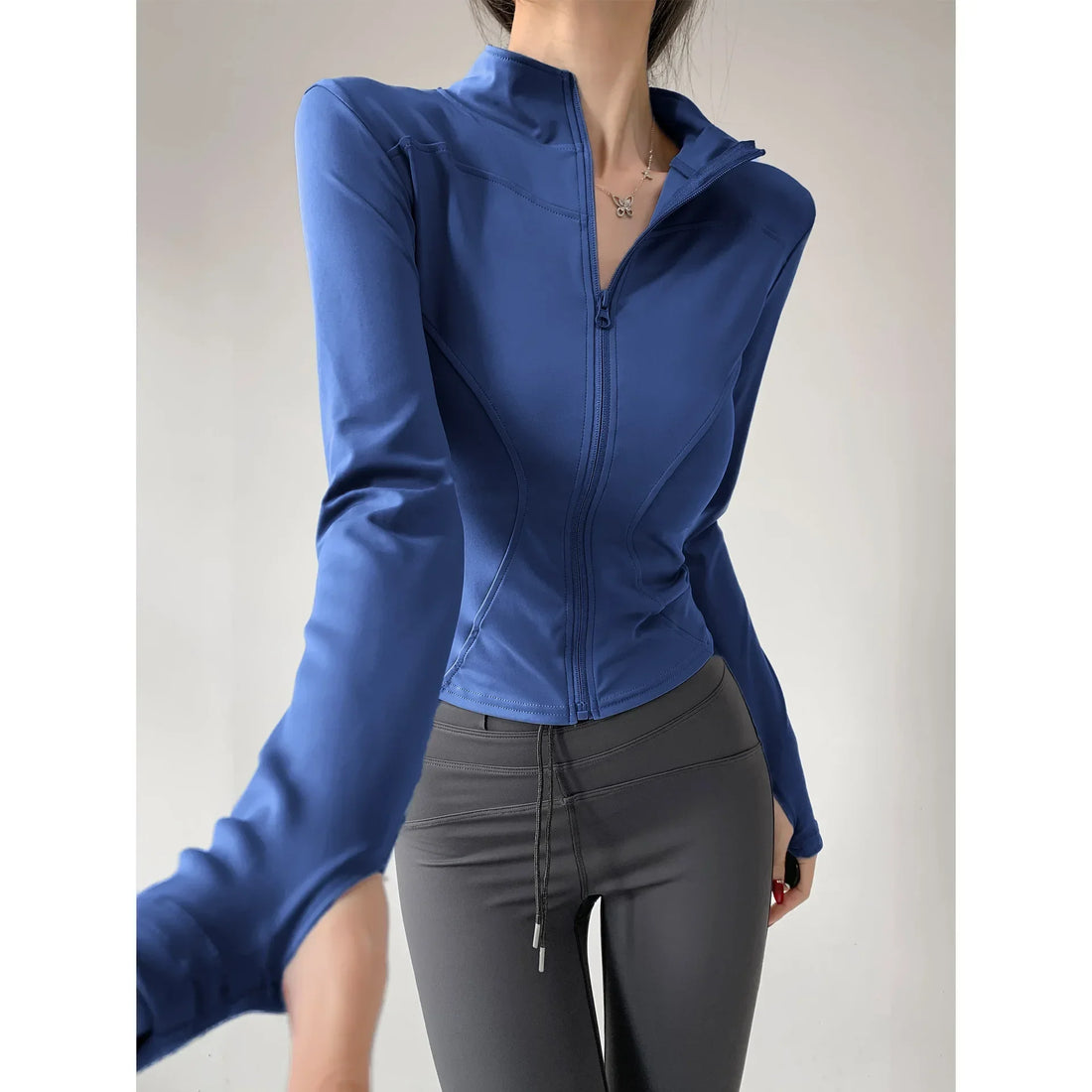 Women's Jacket Sport Coat Tight Yoga Wear Long Sleeve