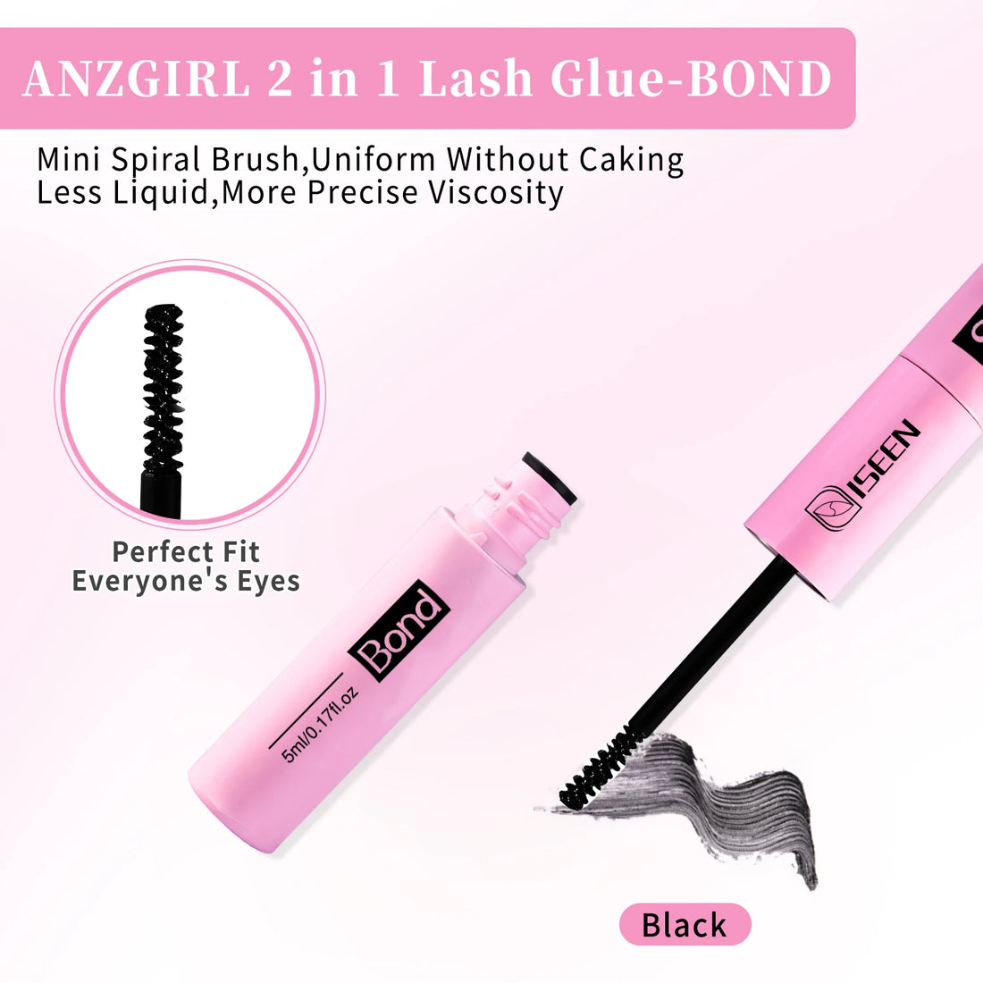 ISEEN Eyelash Bond & Seal 10ml  Eyelash Glue Remover 5ml Eyelash